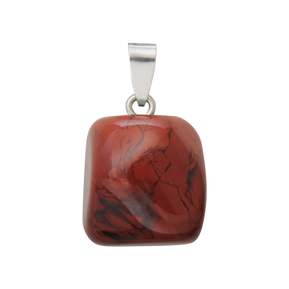 Natural Stone Crystal Random Stone Necklace Pendant