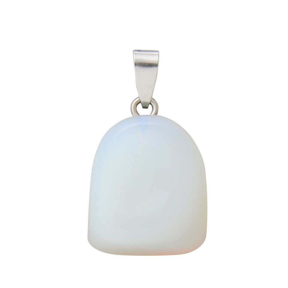 Natural Stone Crystal Random Stone Necklace Pendant