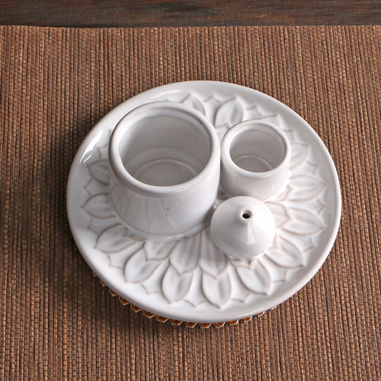 4-in-1 Candle and Sage Holder Incense Burner