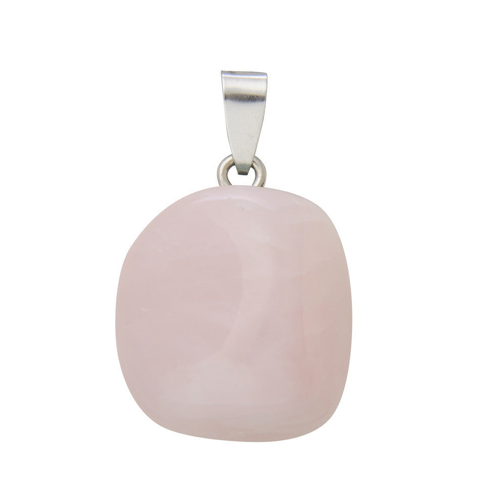 Natural Stone Crystal Random Stone Necklace Pendant
