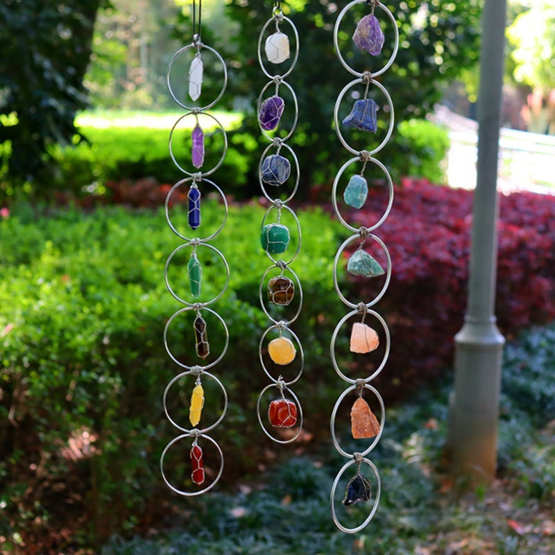 Crystal Stone Wind Chime Pendant