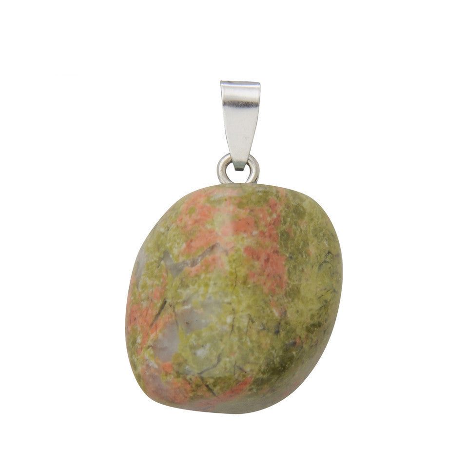 Natural Stone Crystal Random Stone Necklace Pendant