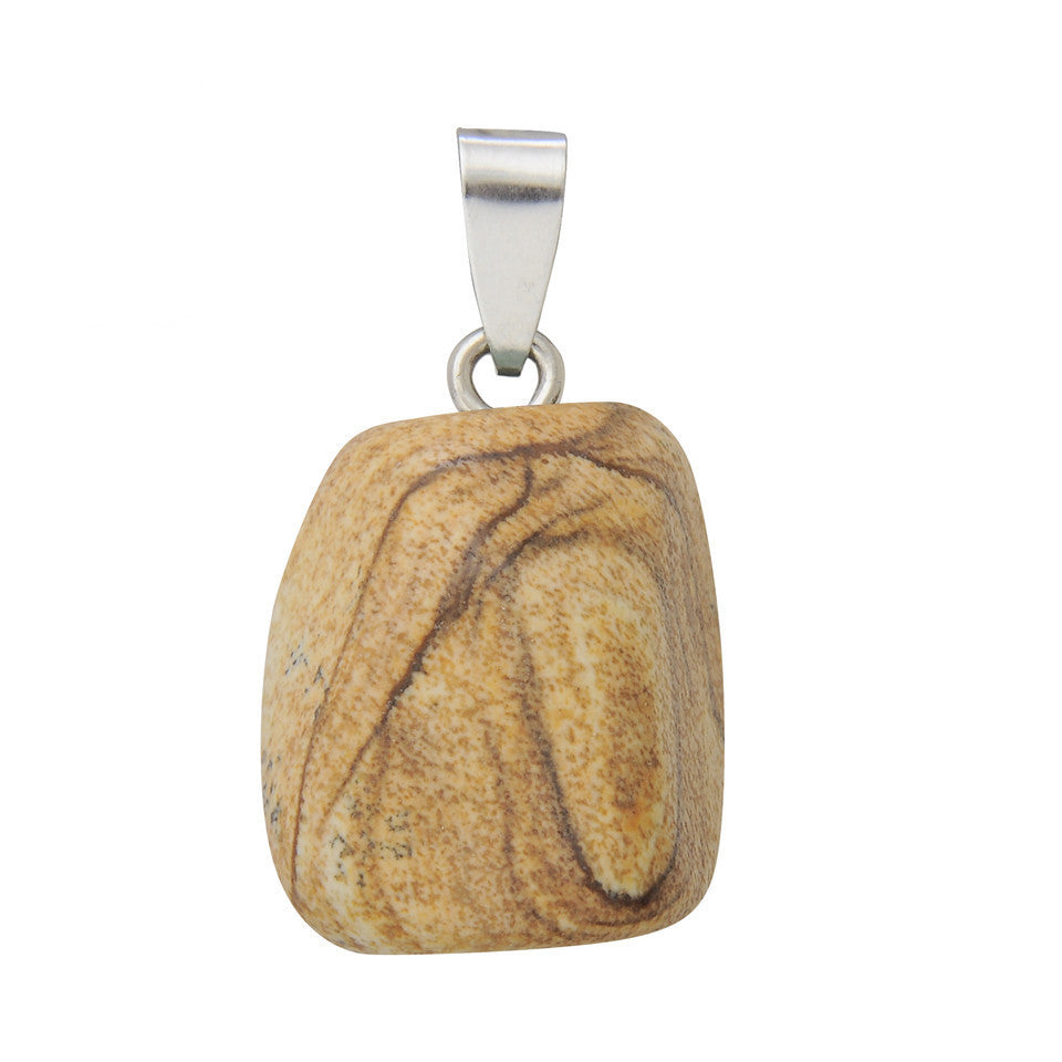 Natural Stone Crystal Random Stone Necklace Pendant