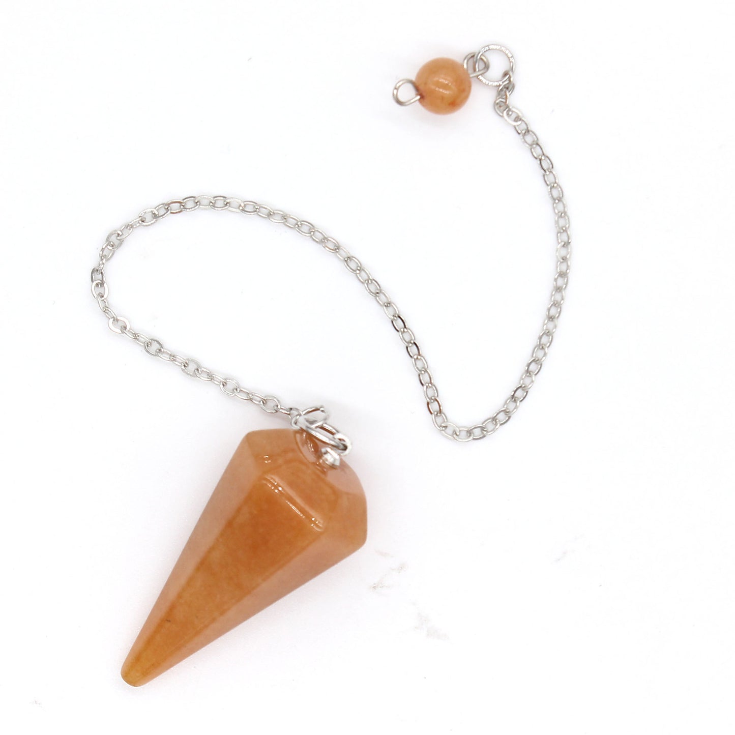 Natural Crystal Hexagonal Cone Pendant