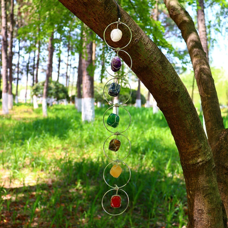 Crystal Stone Wind Chime Pendant