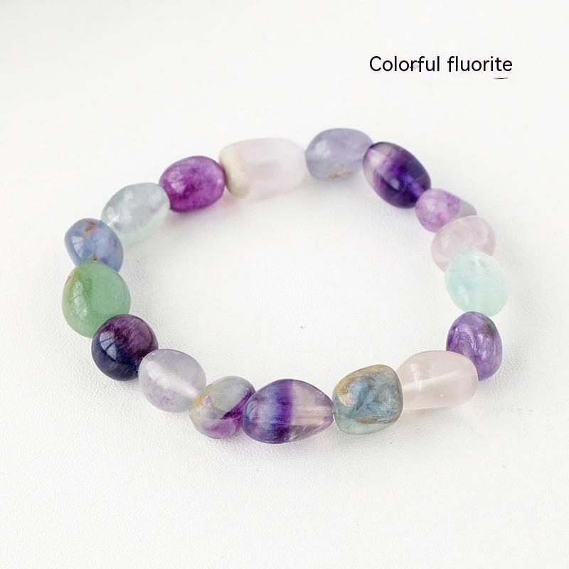 Natural Crystal Stone Rolling Bracelet