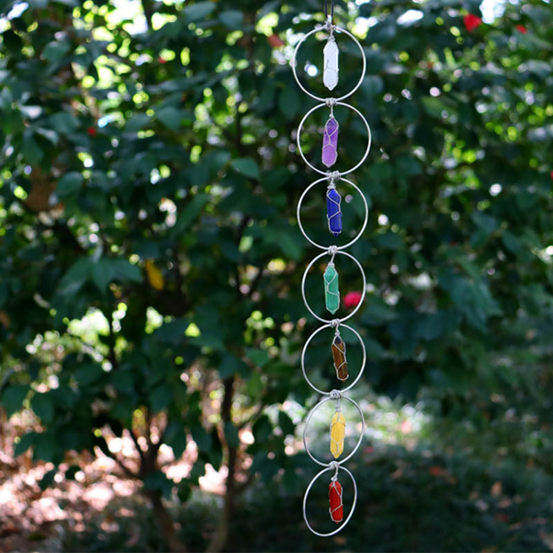 Crystal Stone Wind Chime Pendant