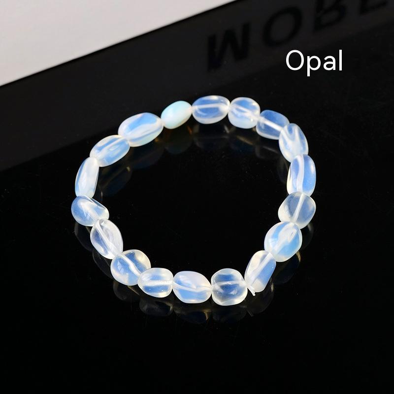 Natural Crystal Stone Rolling Bracelet