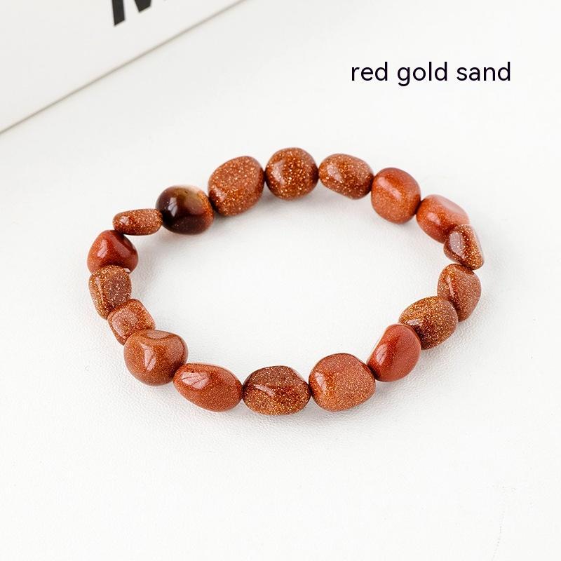 Natural Crystal Stone Rolling Bracelet