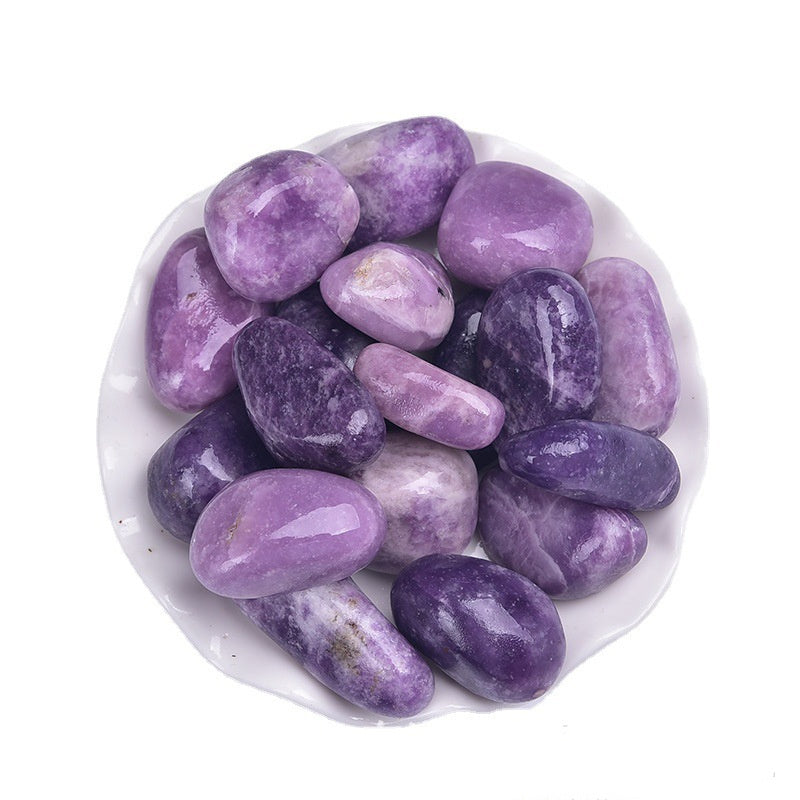 Natural Polished Lepidolite Tumbled Crystals Healing Stones For Sale