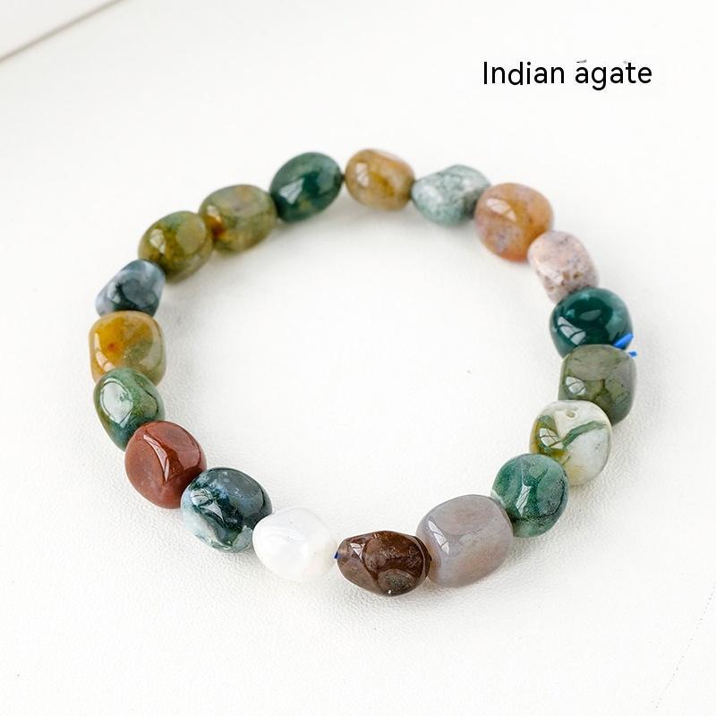 Natural Crystal Stone Rolling Bracelet