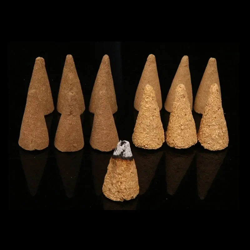 Palo Santo Wood White Sage Natural Incense Cones Tower Smudge Aromatherapy For Cleansing Home Air Purification Yoga Meditation