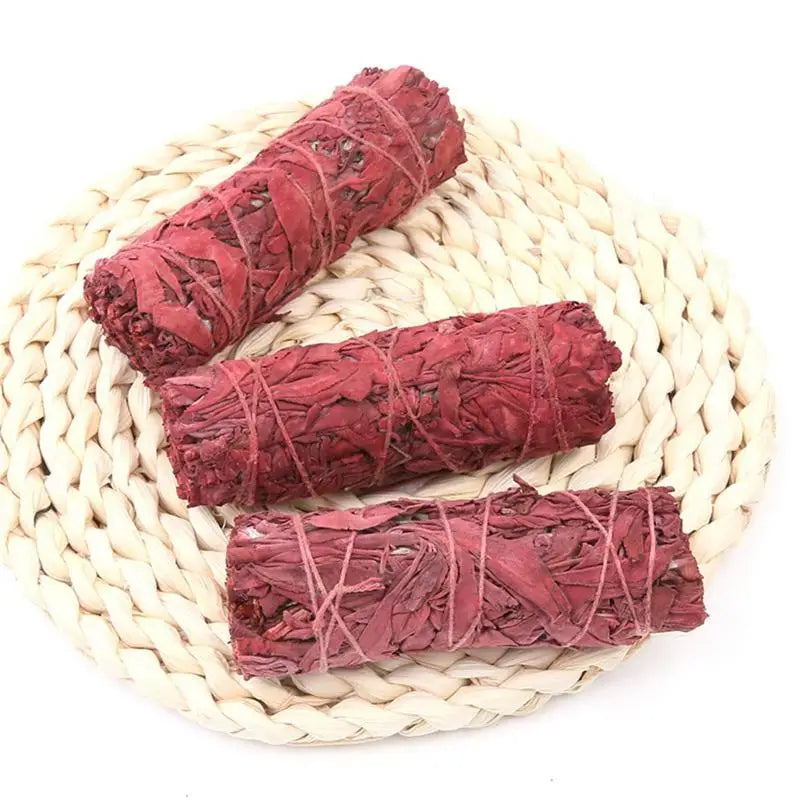 Red Sage & Dragon Blood Smudge Stick for Cleansing