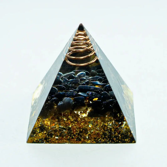 Energy Pyramid Orgonite – Natural Amethyst Quartz Crystal Reiki Healing Chakra