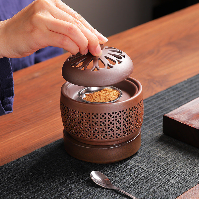 Enamel Incense Burner - Timed Temp Essential Oil Heater