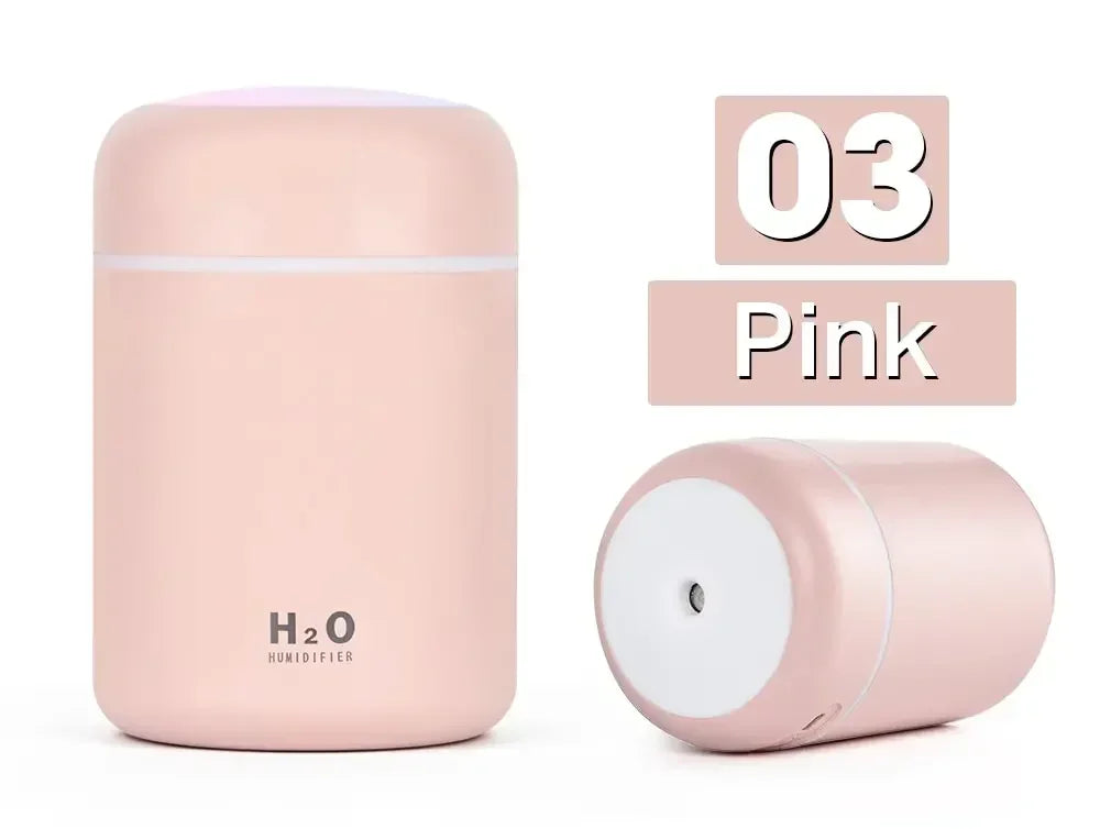 Compact LED Mini Humidifier & Essential Oil Diffuser