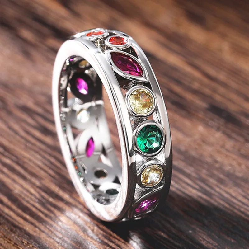 Magnetic Lymphatic Drainage Ring - Torina Crystal, Quartz Stone, Ionix Healing Jewelry