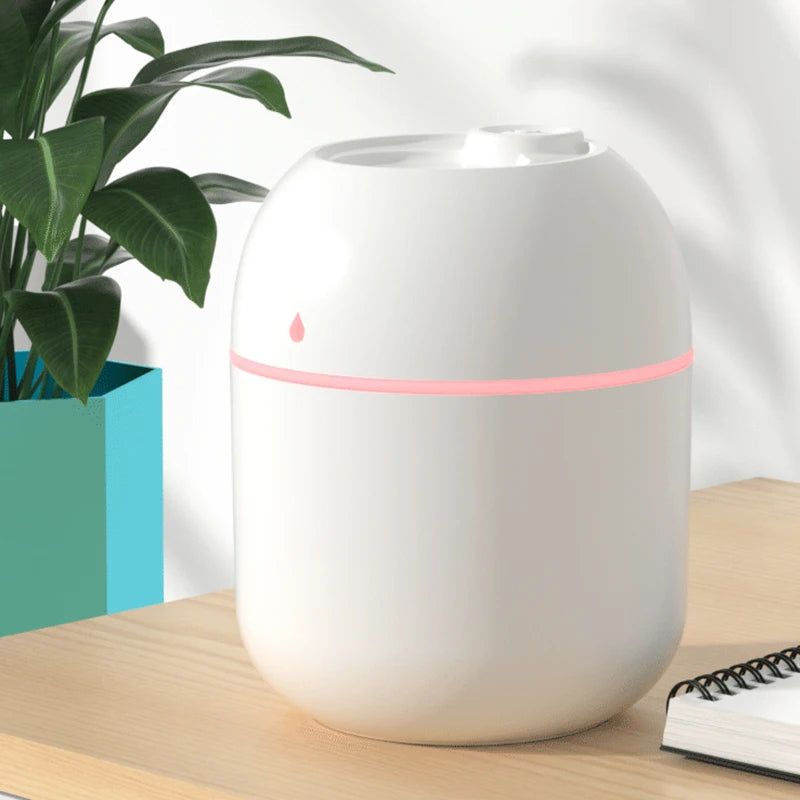 Portable USB Ultrasonic Air Humidifier & Essential Oil Diffuser