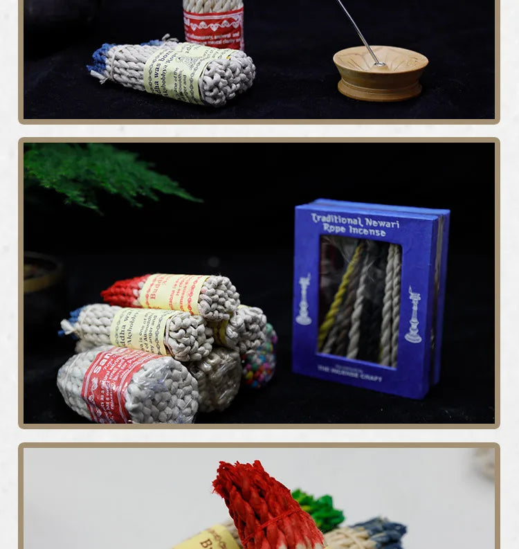 Nepal Handmade Rope Incense - 50/25pcs Set