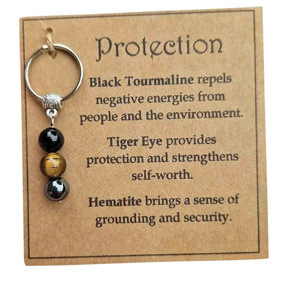 Healing Gemstone Keychain – A Crystal for Courage, Protection, and Self-Love for a Bright Future