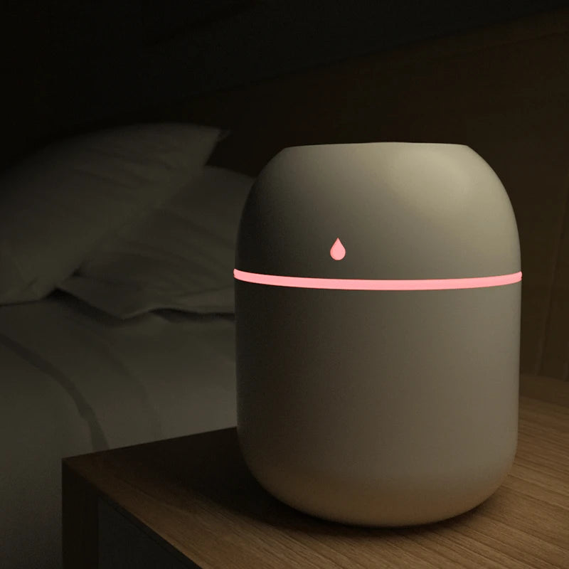 Portable USB Ultrasonic Air Humidifier & Essential Oil Diffuser