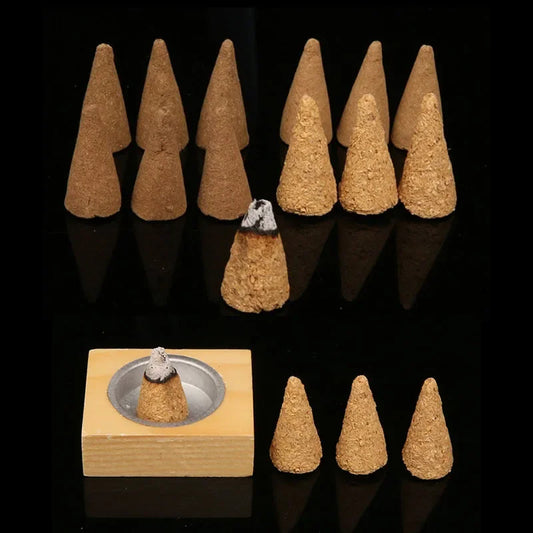 Palo Santo Wood White Sage Natural Incense Cones Tower Smudge Aromatherapy For Cleansing Home Air Purification Yoga Meditation