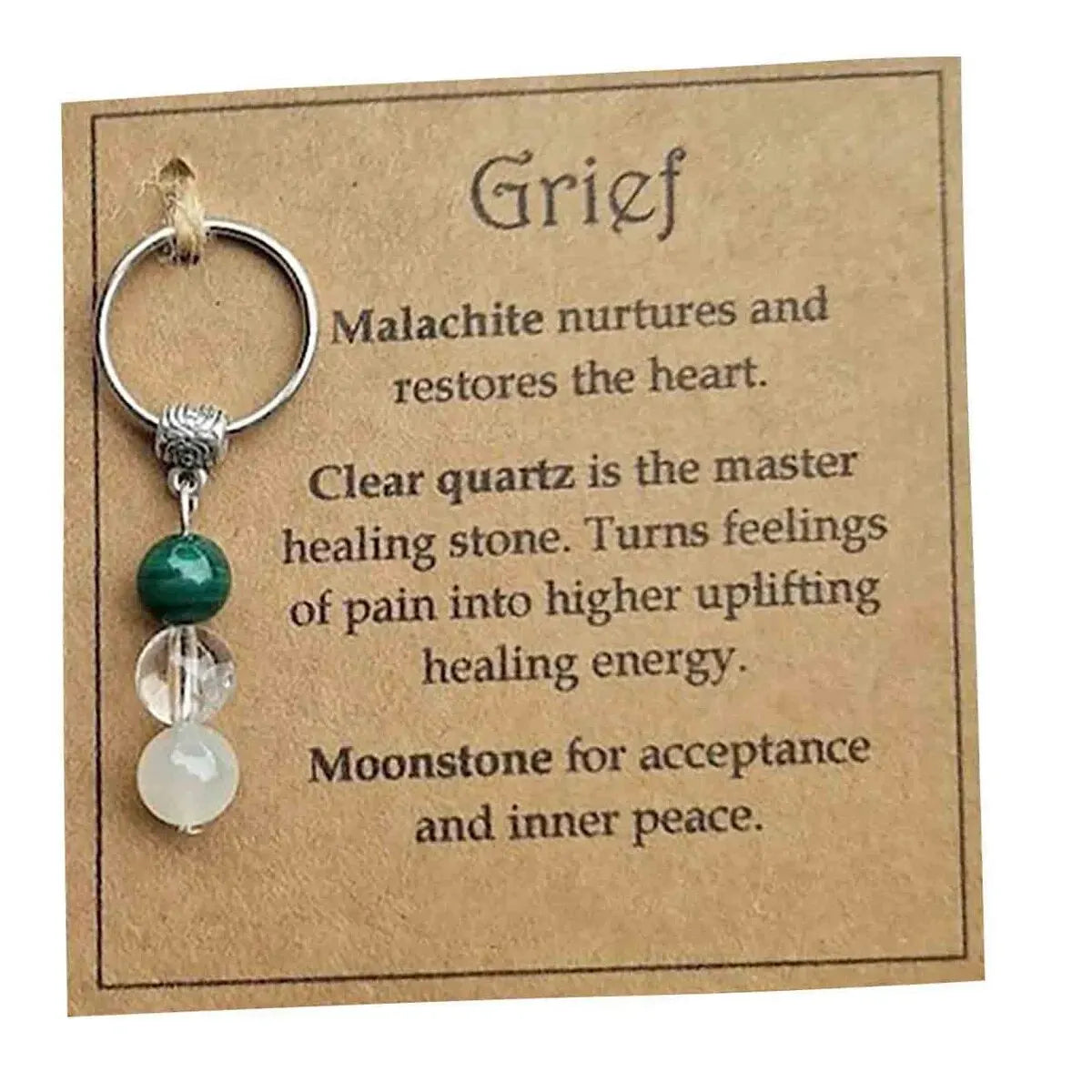 Healing Gemstone Keychain – A Crystal for Courage, Protection, and Self-Love for a Bright Future