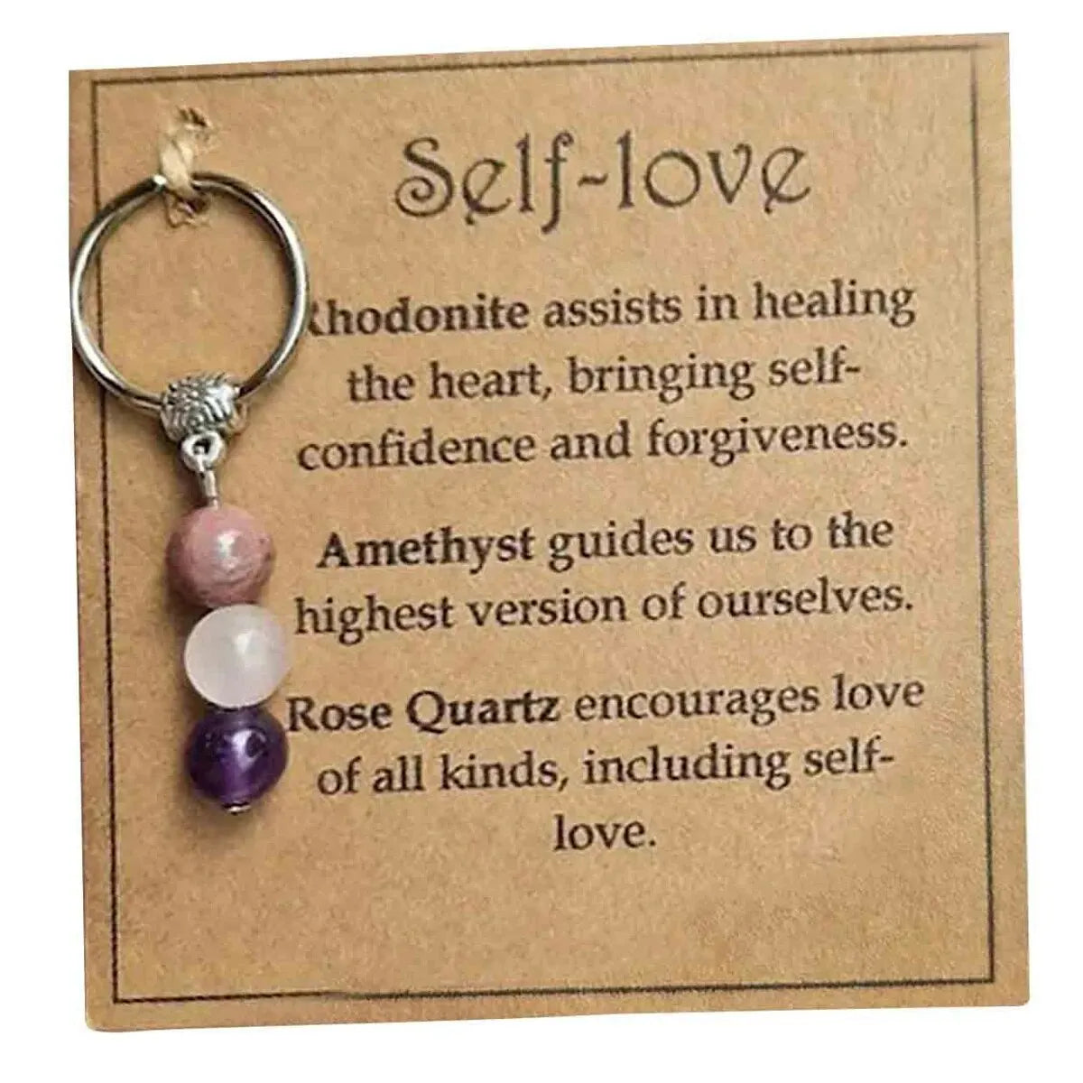 Healing Gemstone Keychain – A Crystal for Courage, Protection, and Self-Love for a Bright Future