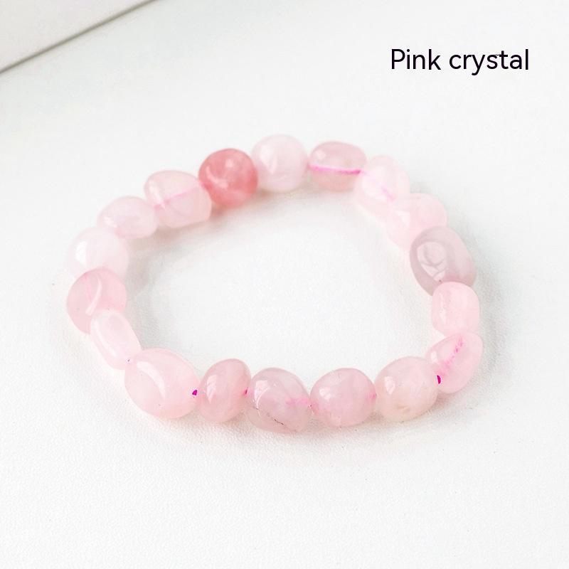 Natural Crystal Stone Rolling Bracelet