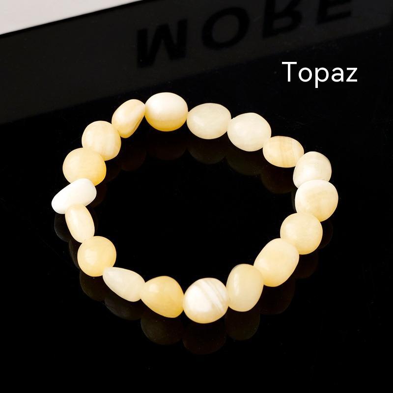 Natural Crystal Stone Rolling Bracelet