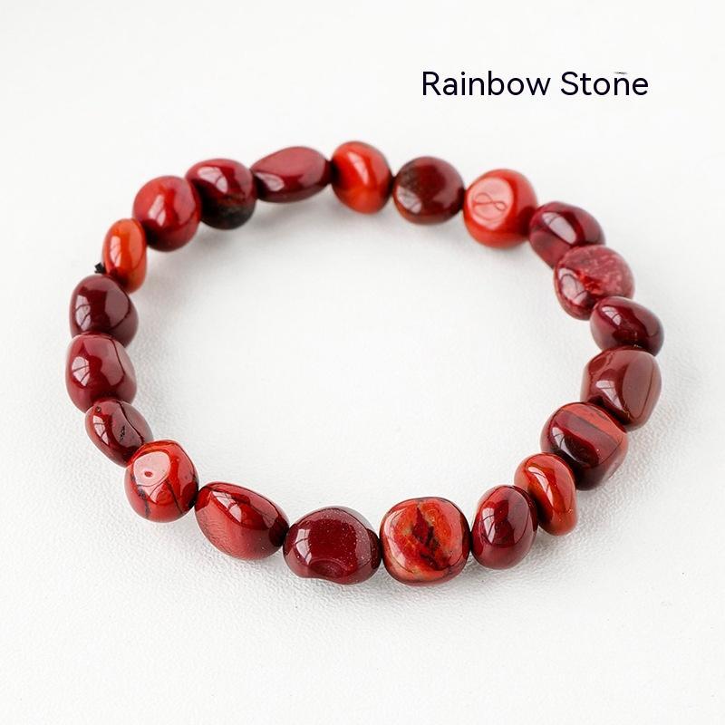 Natural Crystal Stone Rolling Bracelet