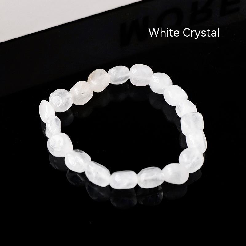 Natural Crystal Stone Rolling Bracelet