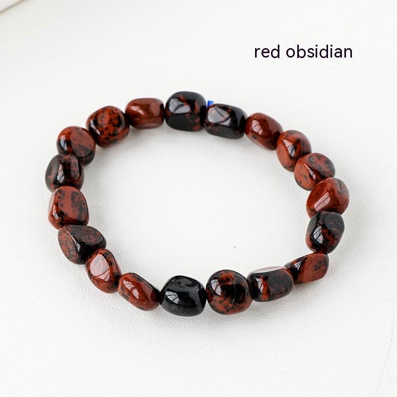 Natural Crystal Stone Rolling Bracelet