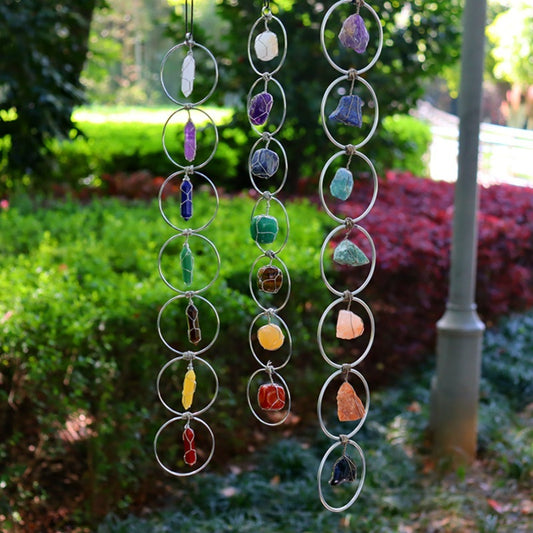 Crystal Stone Wind Chime Pendant