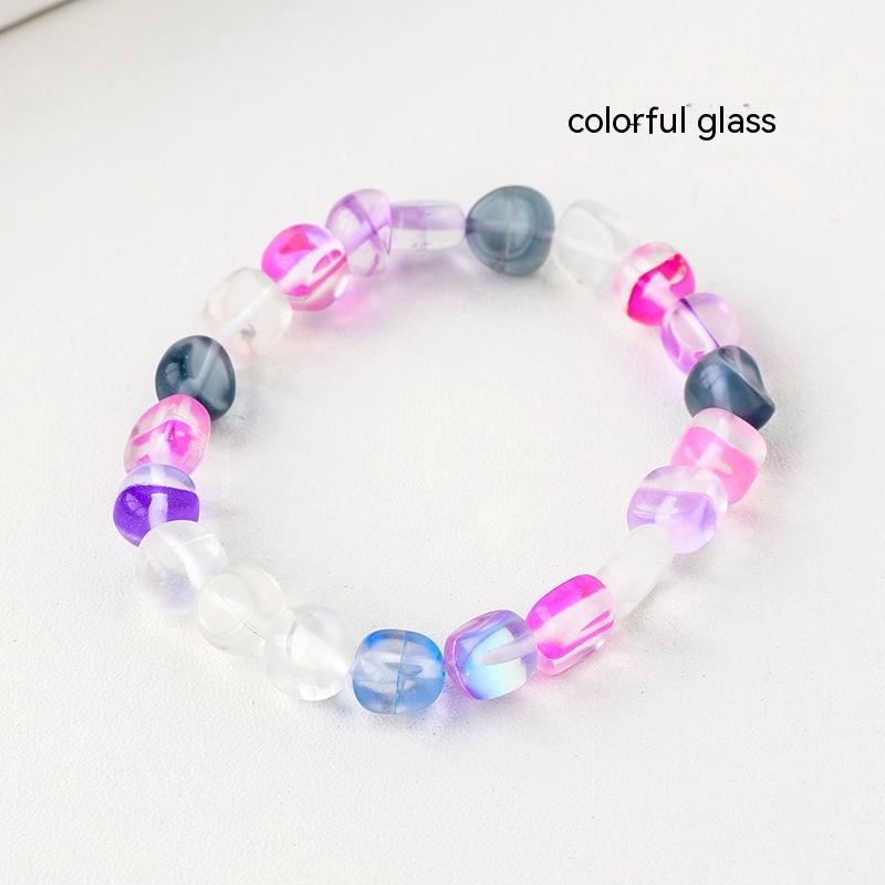 Natural Crystal Stone Rolling Bracelet