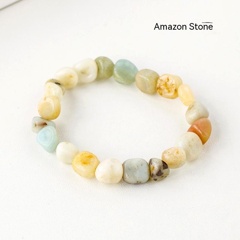 Natural Crystal Stone Rolling Bracelet